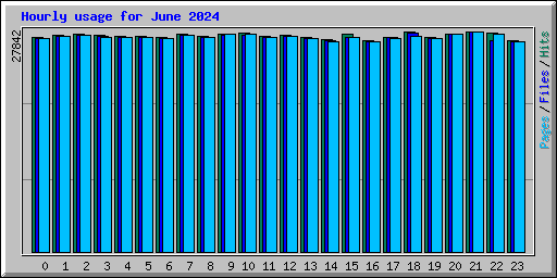 Hourly usage for June 2024