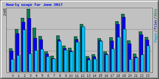 Hourly usage for June 2017