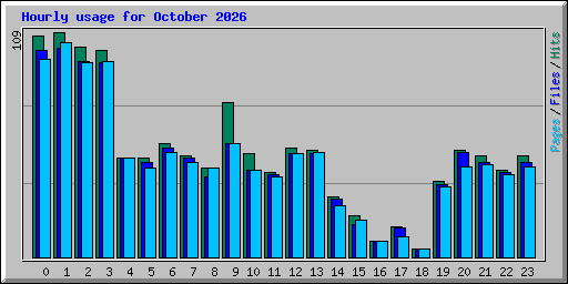 Hourly usage for October 2026